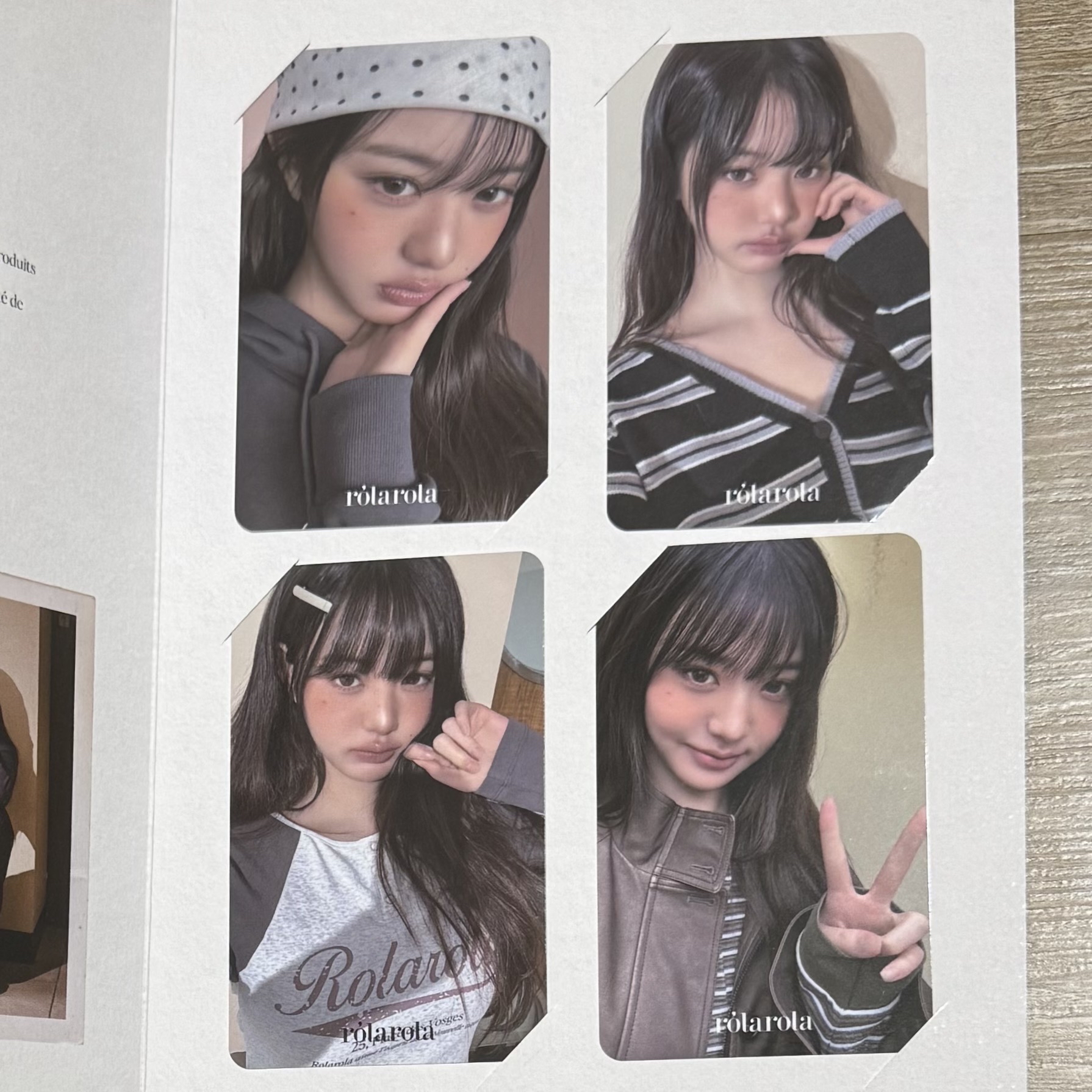 張員瑛 rola rola 代言卡一套