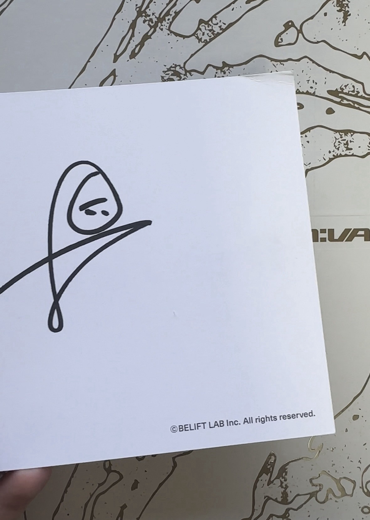 迷七 美版親簽明信片 梁禎元