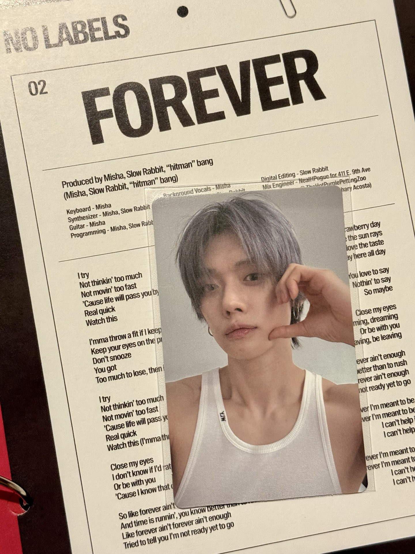 no labels特典 然竣