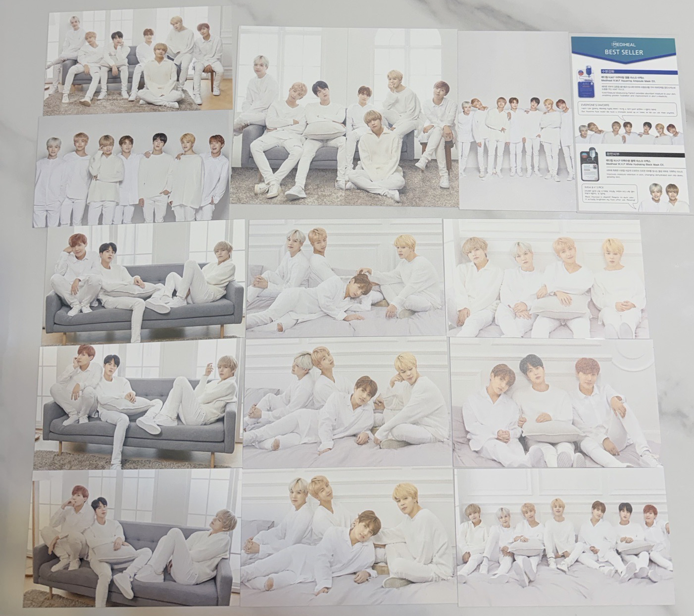 防彈 Mediheal代言明信片