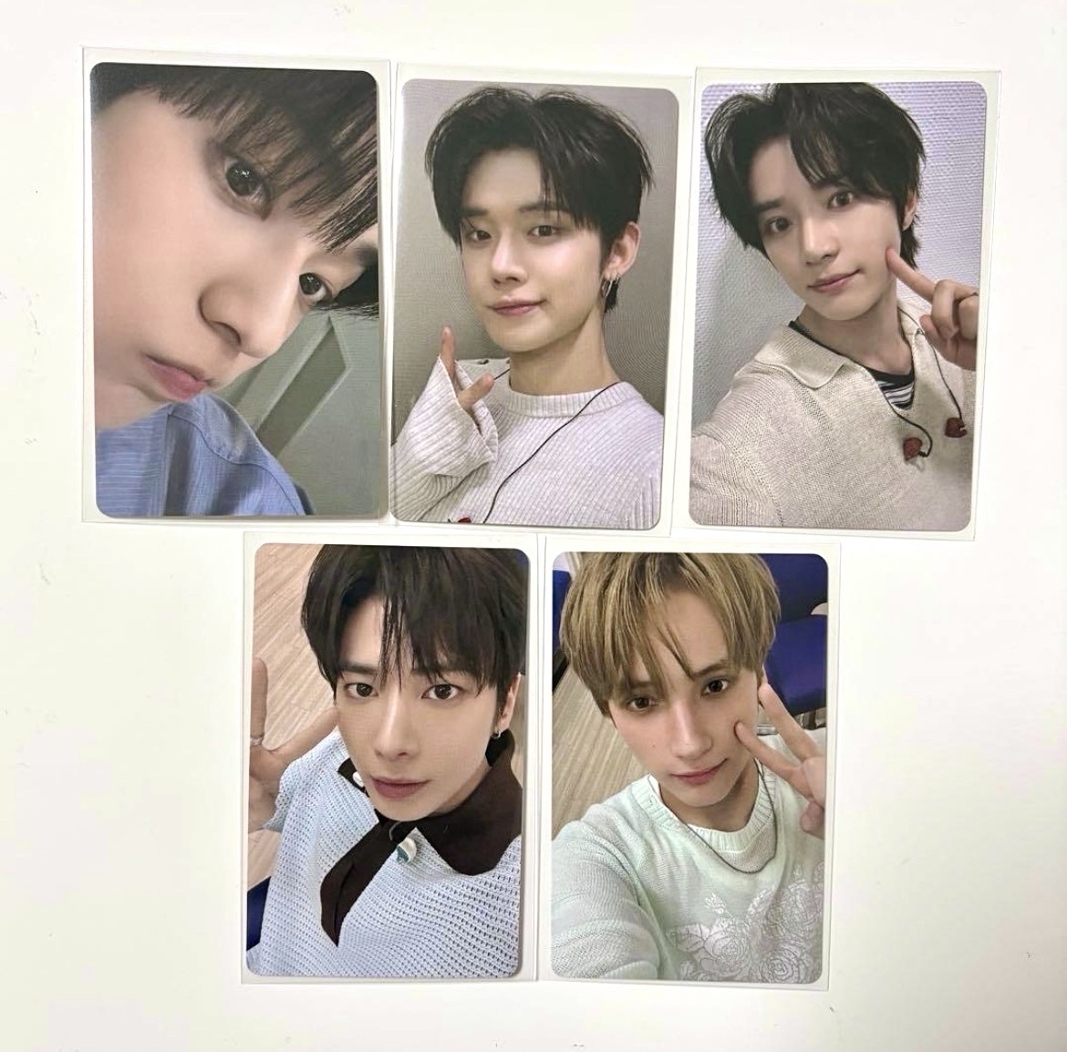 TXT 正四環球單封特典卡五成員一套