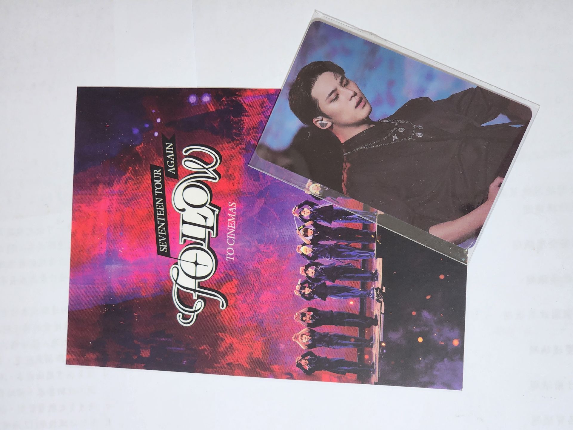 Follow Again 珉奎 日會續會卡 贈Follow Again珉奎電影卡&明信片