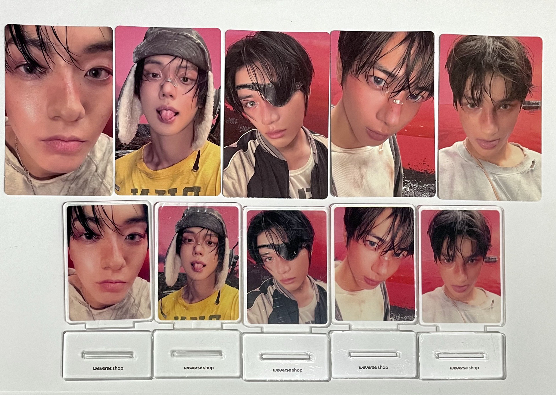 TXT正四 pb版weverse預購wvs特典卡+立牌