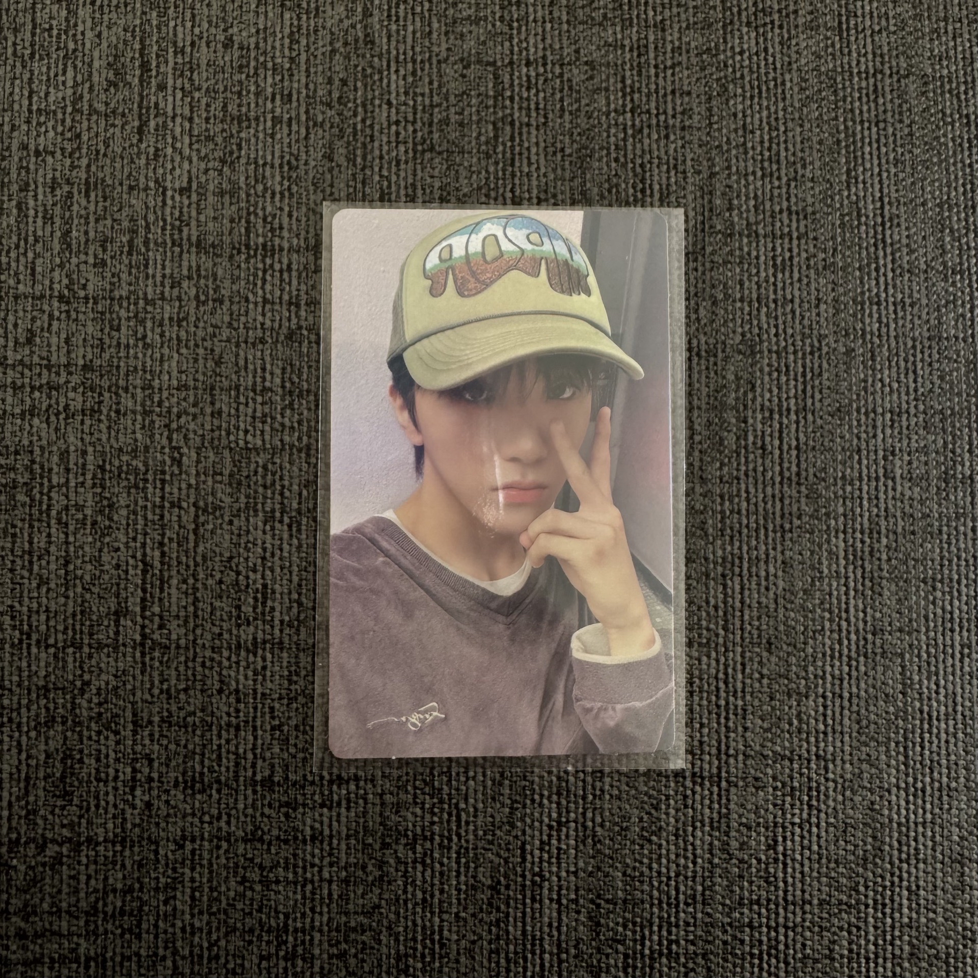 wvs 綠色棒球帽冷臉小豬 金雲鶴