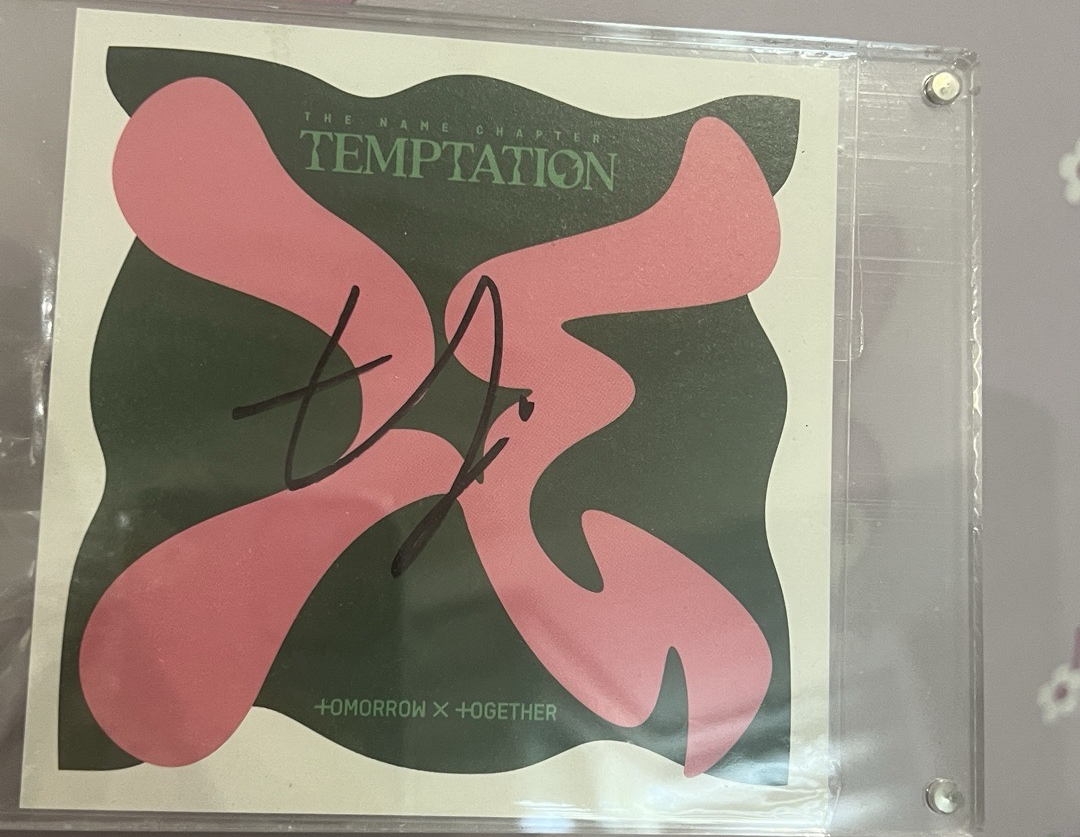 TXT 姜太顯 親簽 美網親簽 TAEHYUN