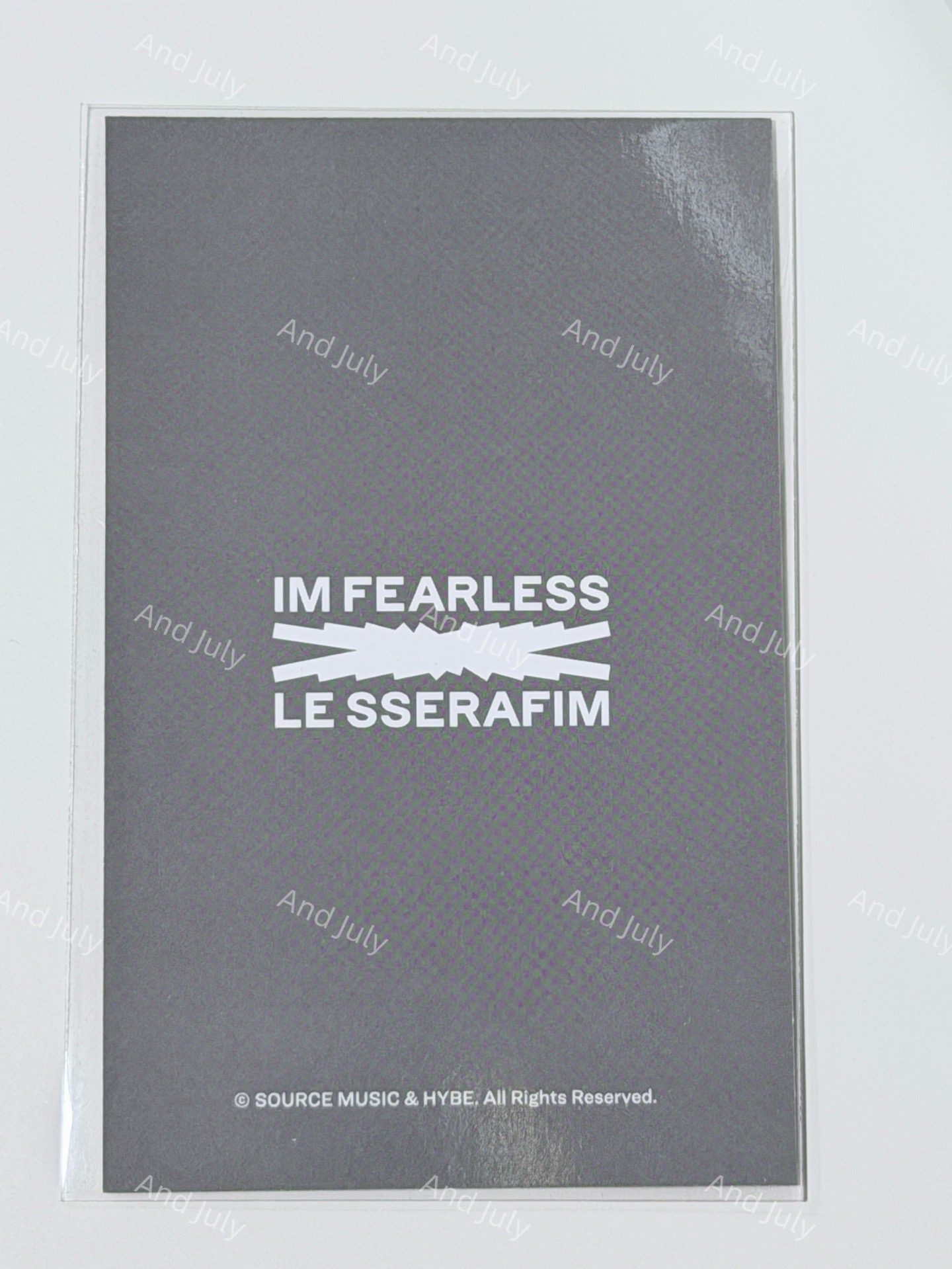 LE SSERAFIM EASY Windbreaker (Grey) 外套卡