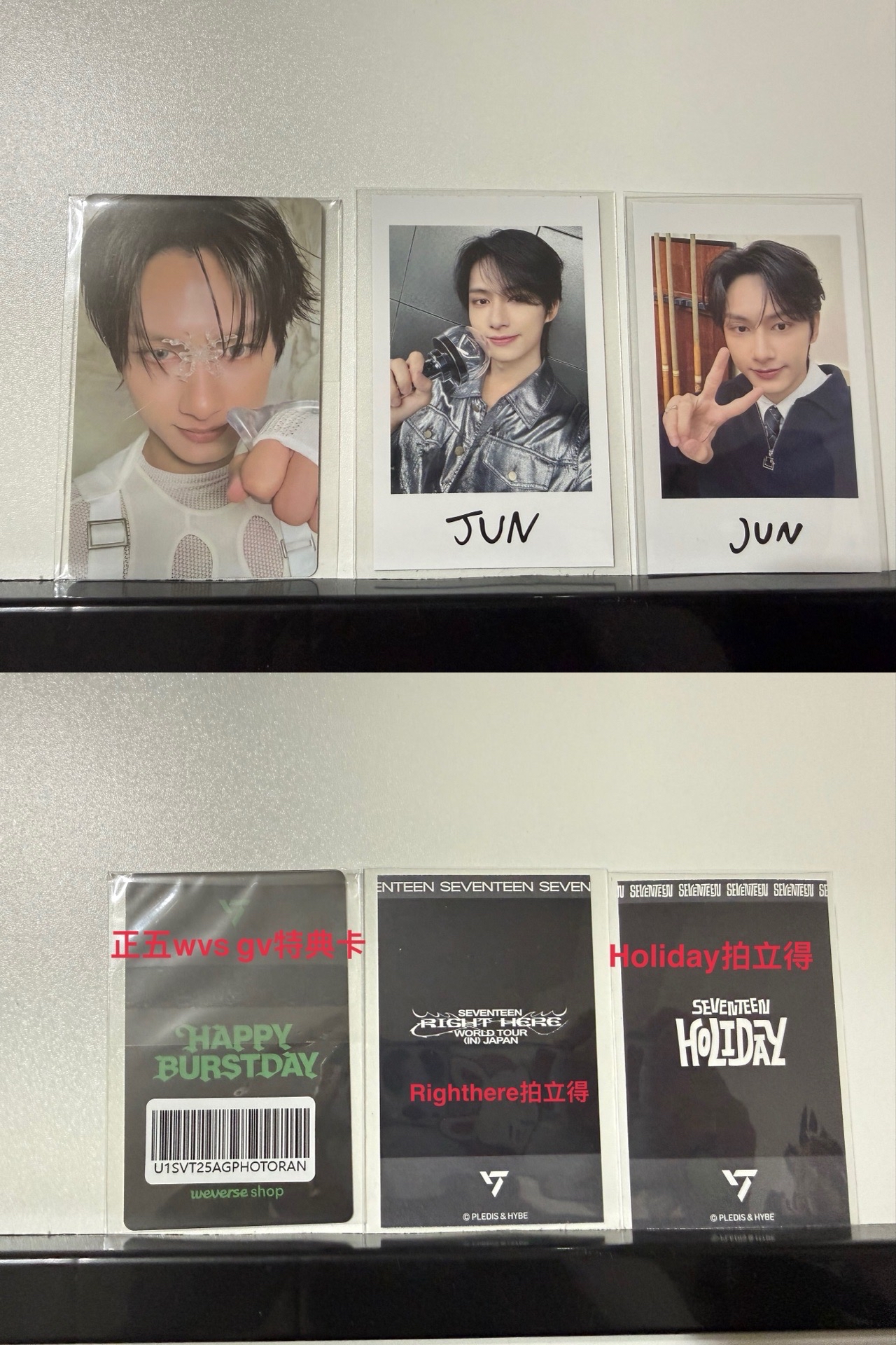 俊正五gv特典卡/Righthere拍立得/holiday拍立得