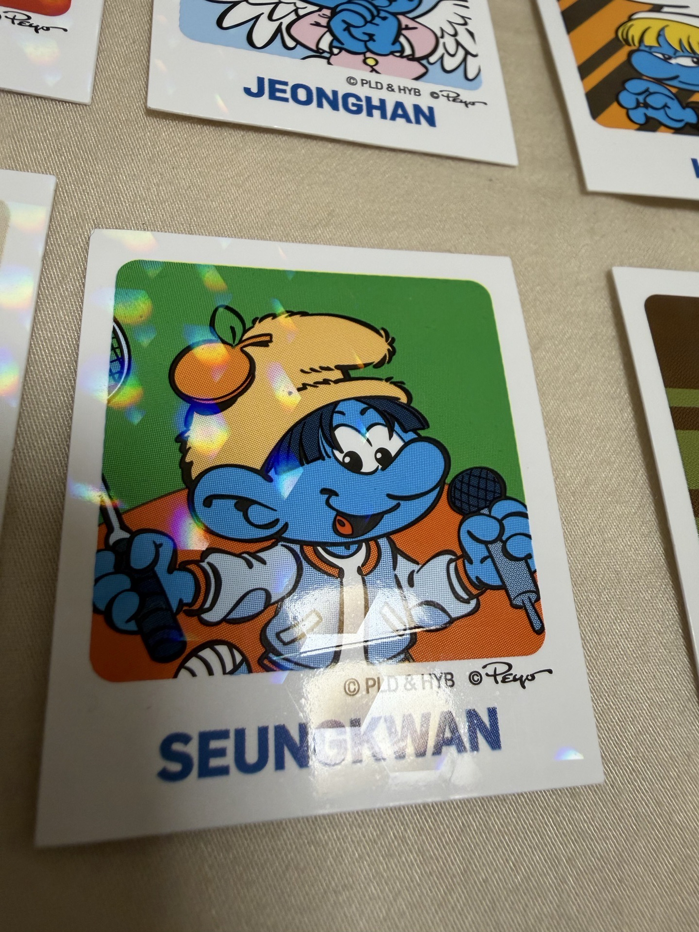 7-11 藍色小精靈貼紙｜哲 漢 秀 榮 圓 勳 奎 寛 燦 團體 表演隊