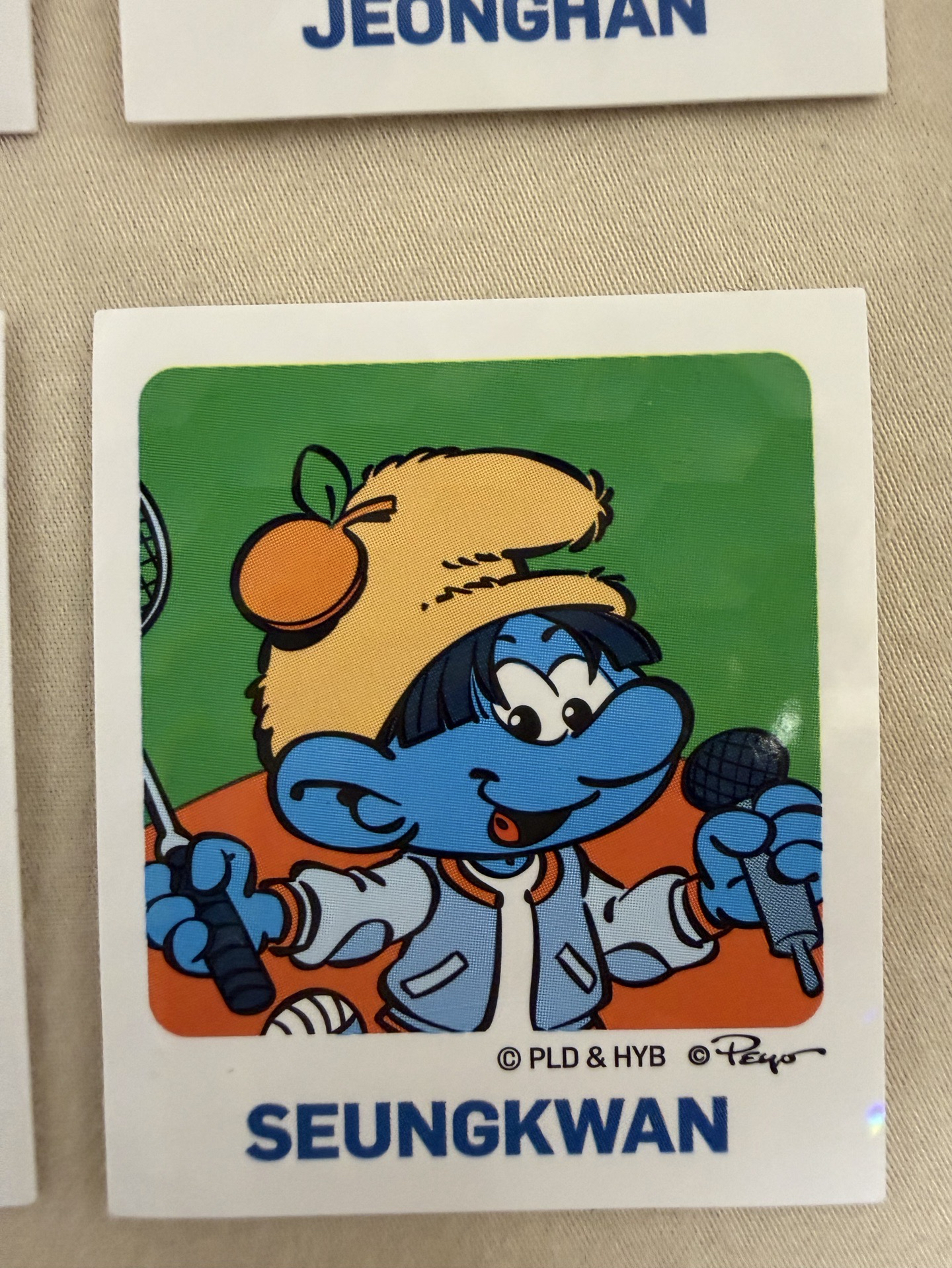 7-11 藍色小精靈貼紙｜哲 漢 秀 榮 圓 勳 奎 寛 燦 團體 表演隊