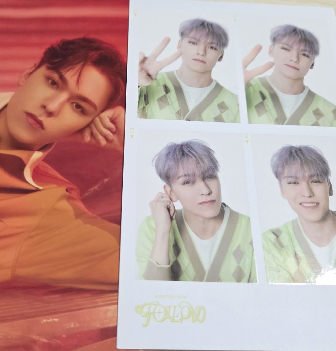展場明信片+Follow 四格照片