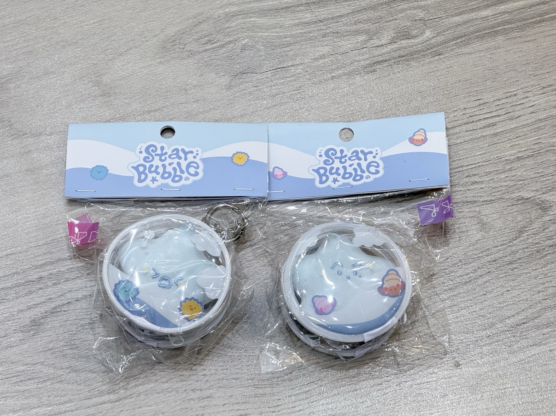 現貨全新未拆 馬克+楷燦 愛寶樂園 藍色海星吊飾 