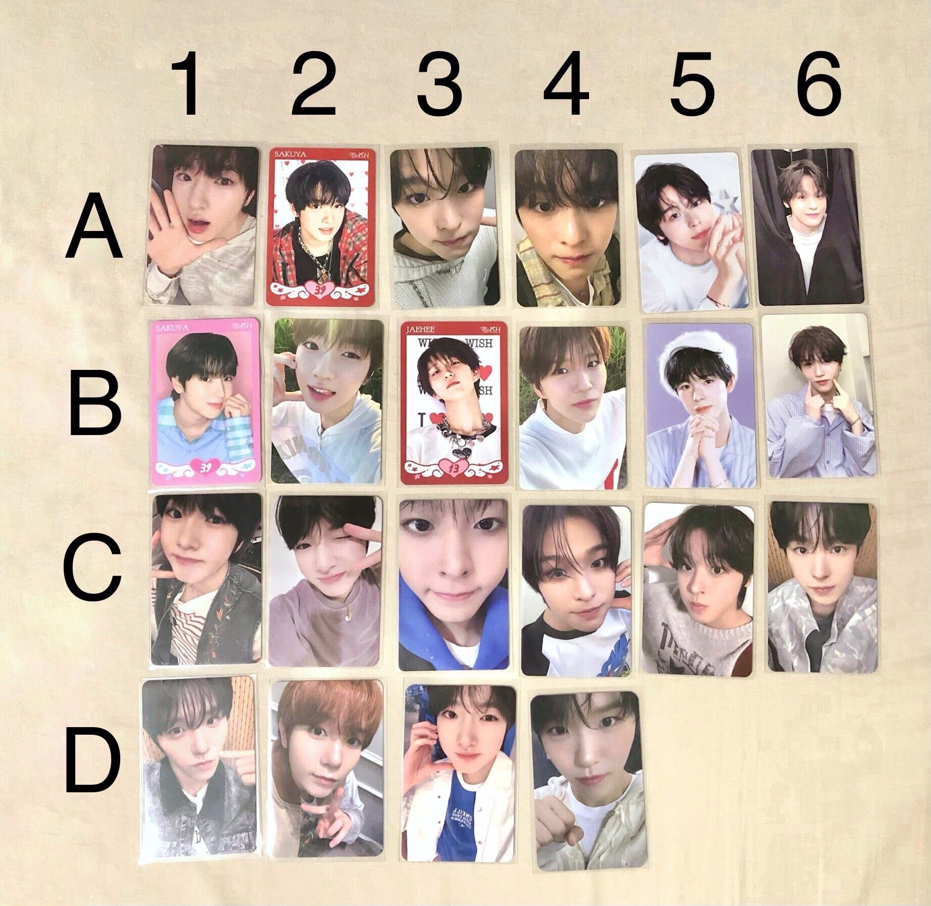 NCT WISH 各種卡