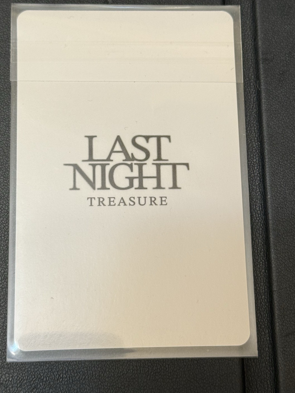 Treasure 金道榮 Doyoung Last night滿額卡/卡盒卡/護照夾卡