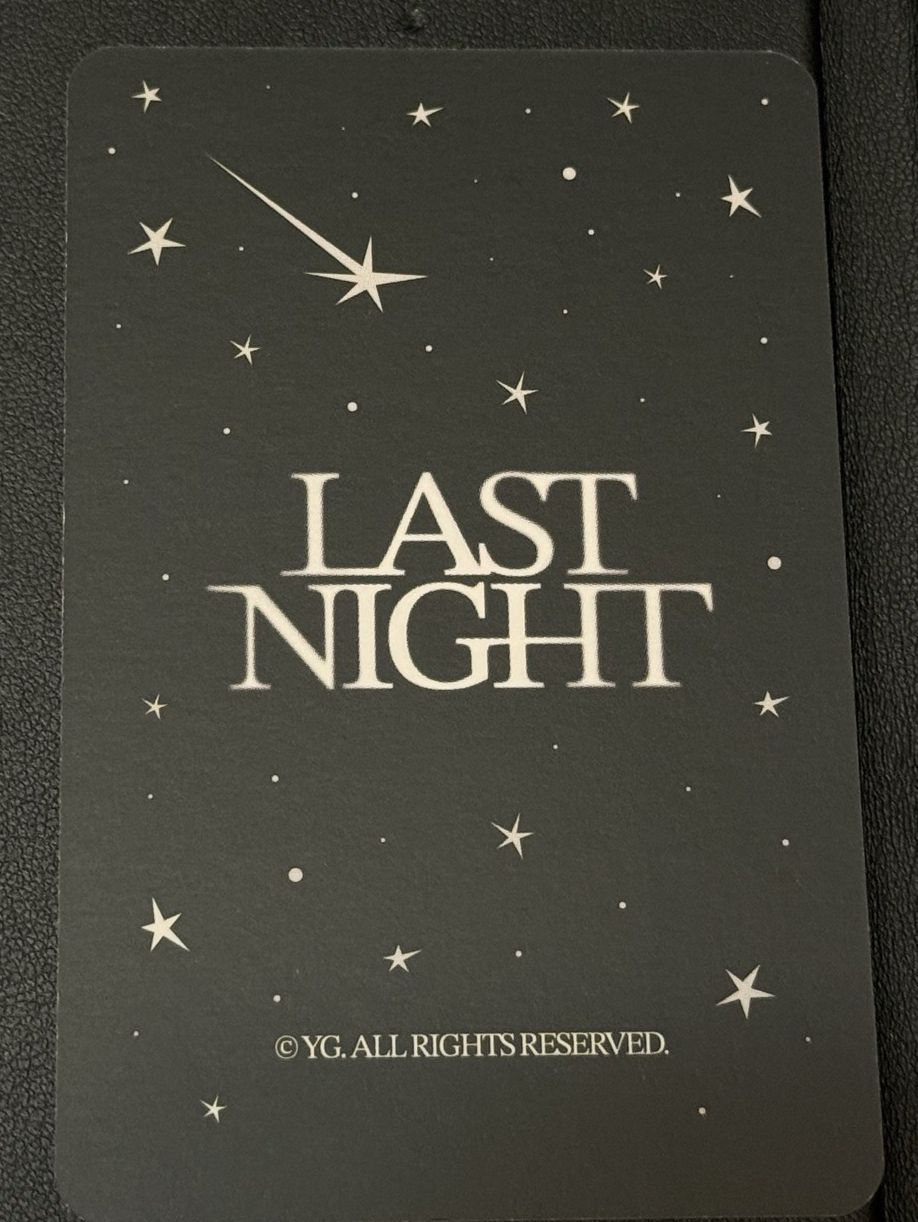 Treasure 金道榮 Doyoung Last night滿額卡/卡盒卡/護照夾卡