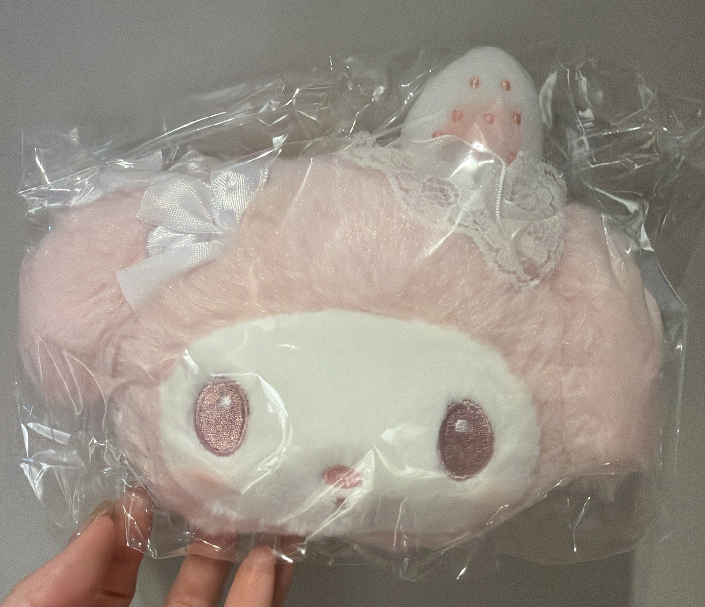 淡白草莓的午茶時光-美樂蒂卡包