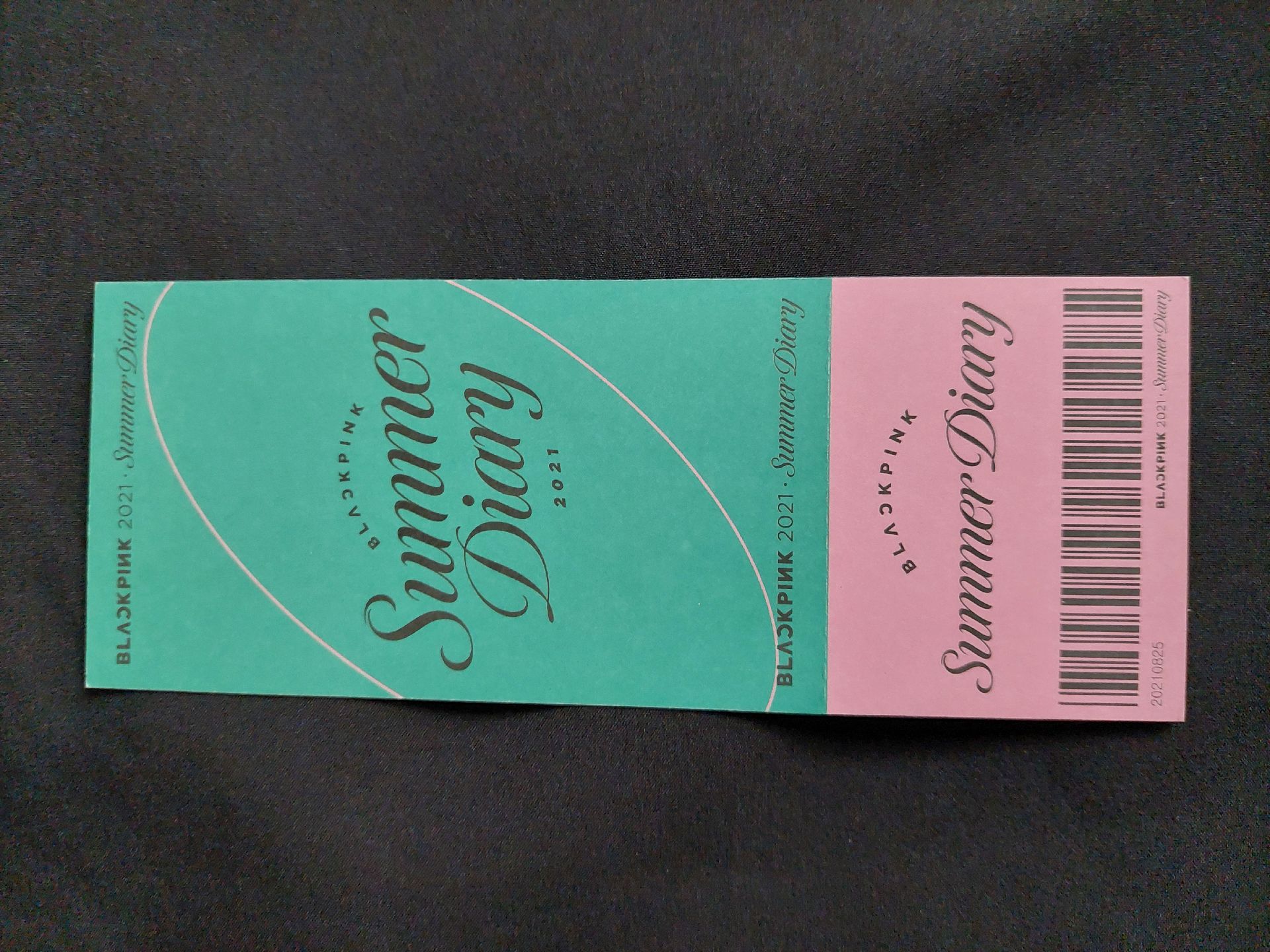 BLACKPINK ROSÉ 2021夏日日記特典票根