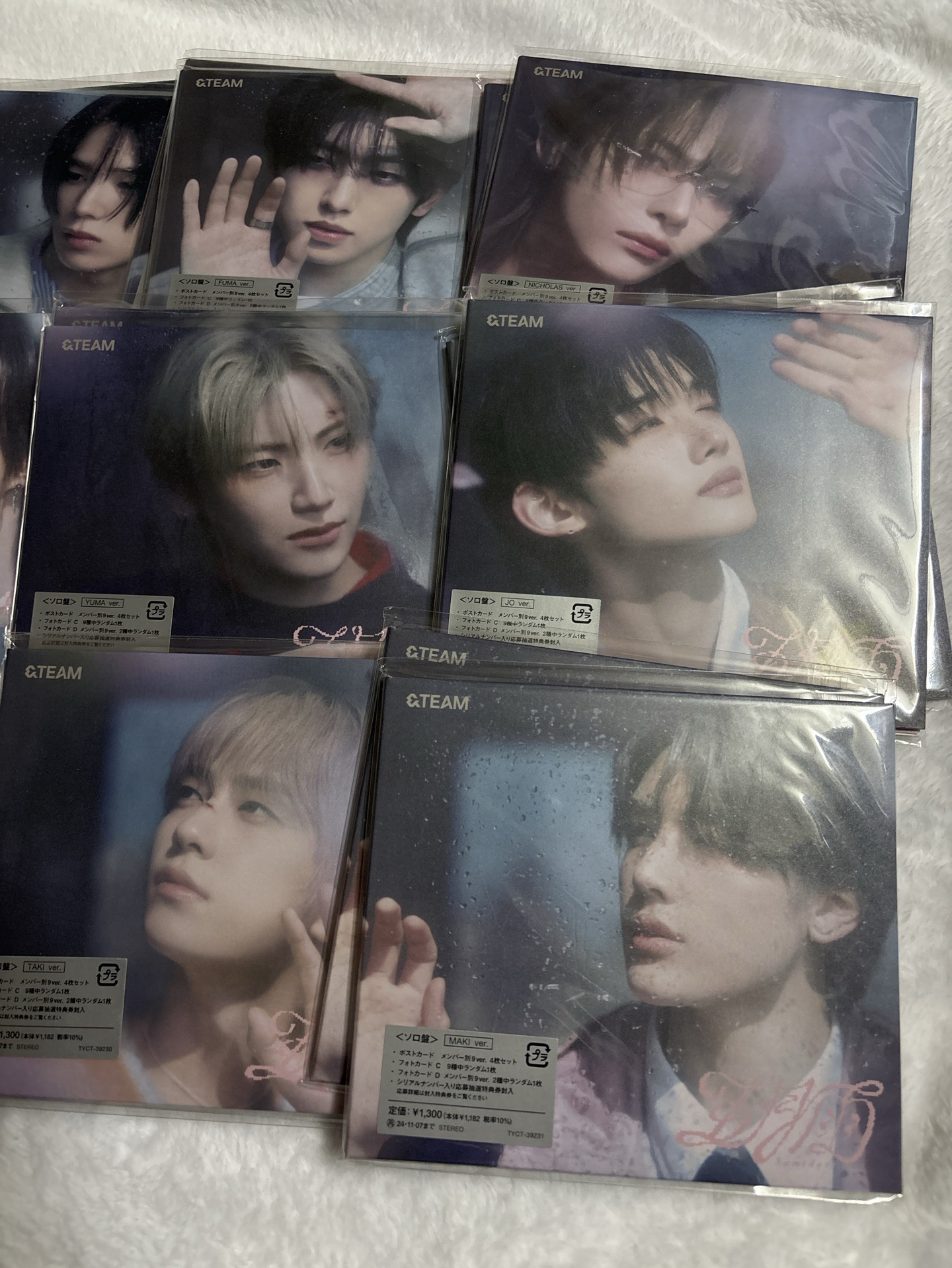 &TEAM 五月雨 已拆封 個人單封