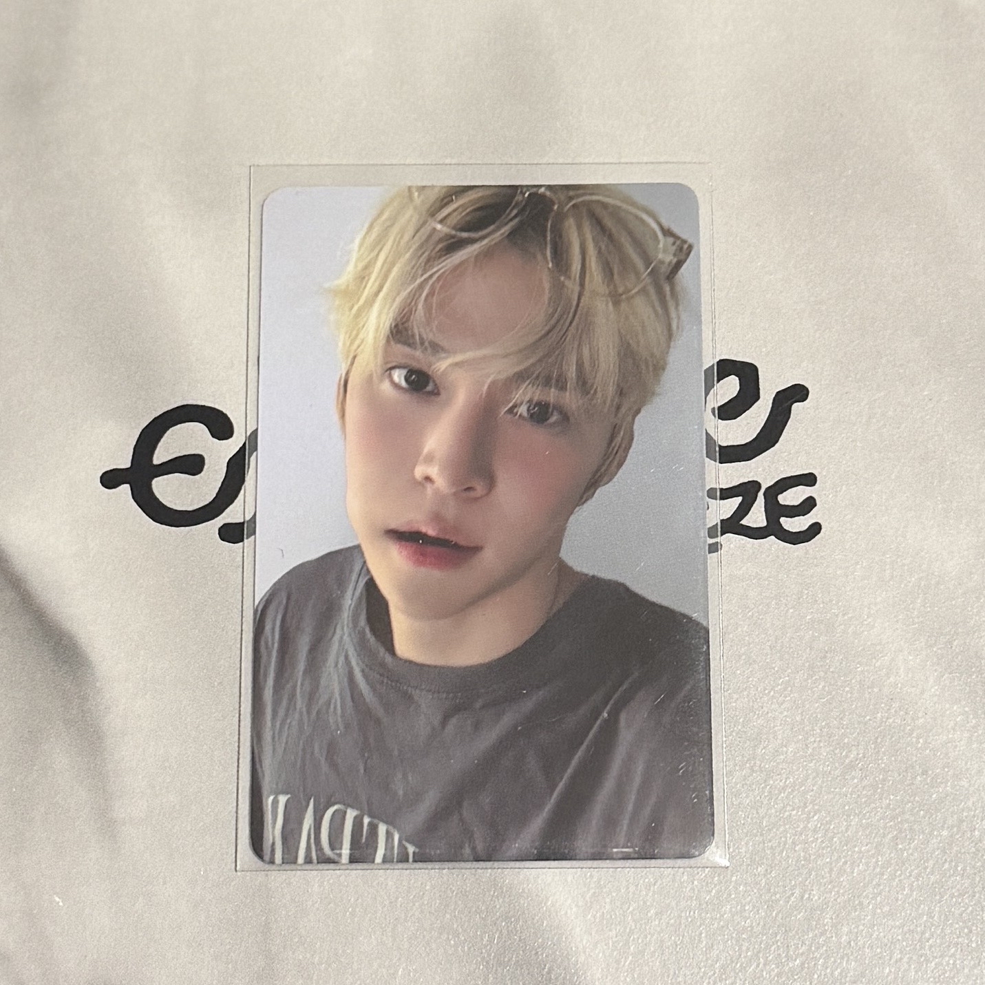 RIIZE Eunseok 恩奭 km簽售 台北中簽卡 送安可紙花橘粉各一套