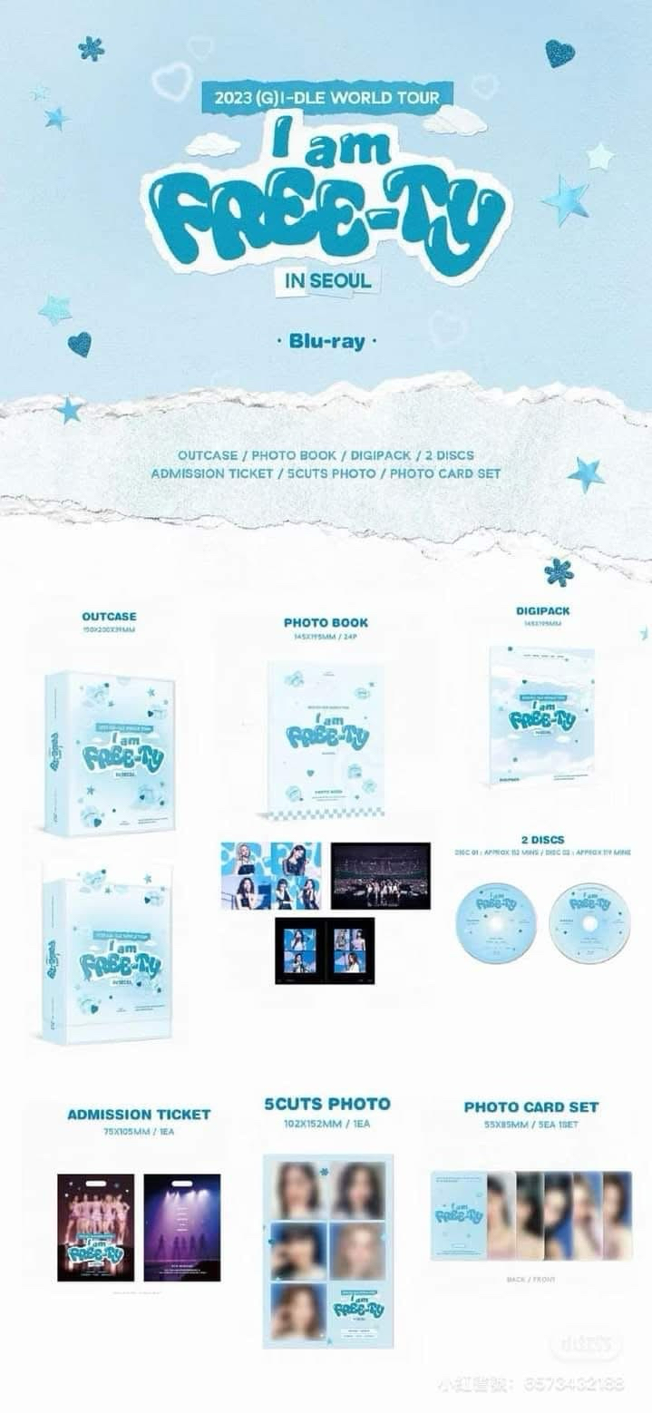 I-DLE 23世巡 藍光版（無小卡）