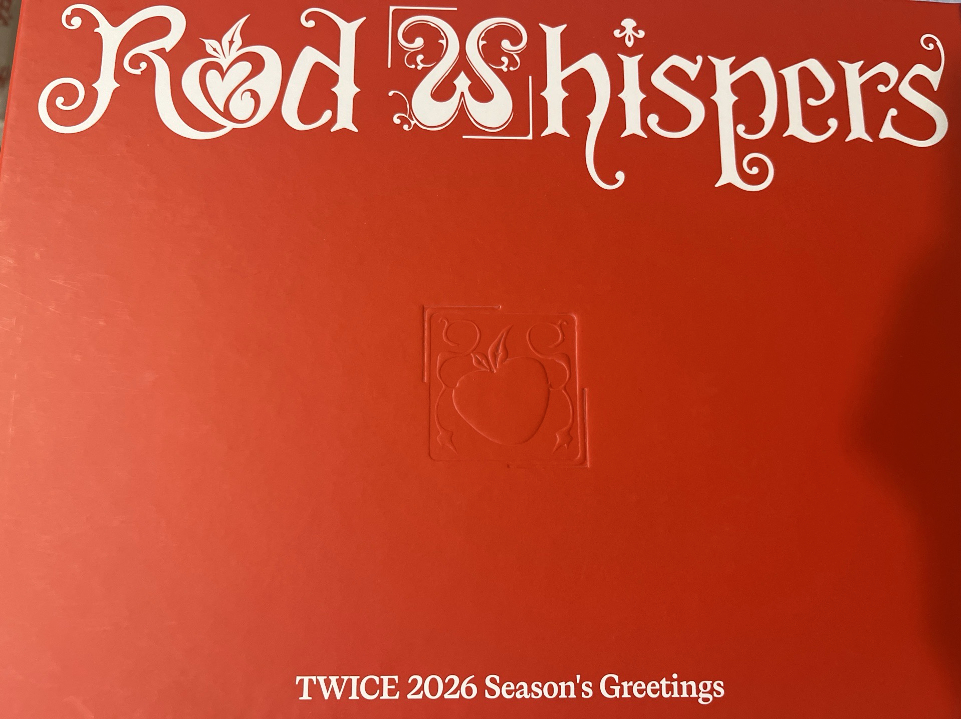 2026年曆小卡紅版