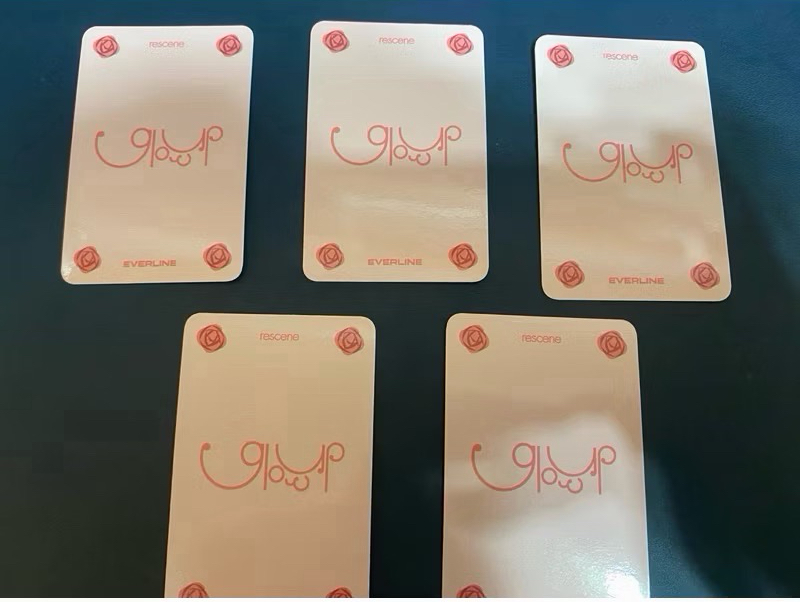 售Rescene 迷你二輯 "Glow Up"Everline 通路特典小卡 成套 EL