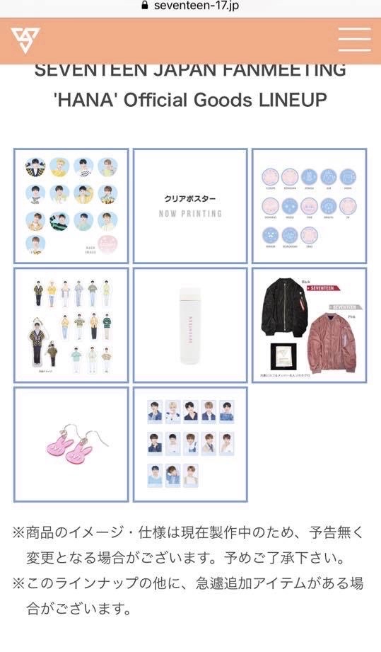 SVT 19年日巡場週外套