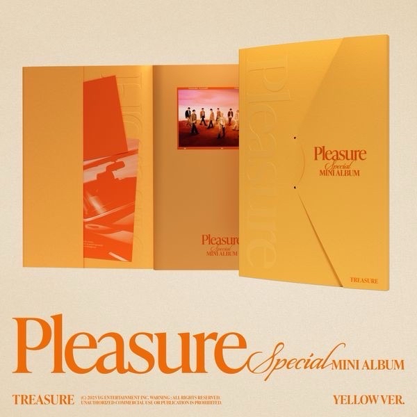 TREASURE [PLEASURE] 未拆專 黃版/🐺朴炡禹單封➕姓名牌扭蛋
