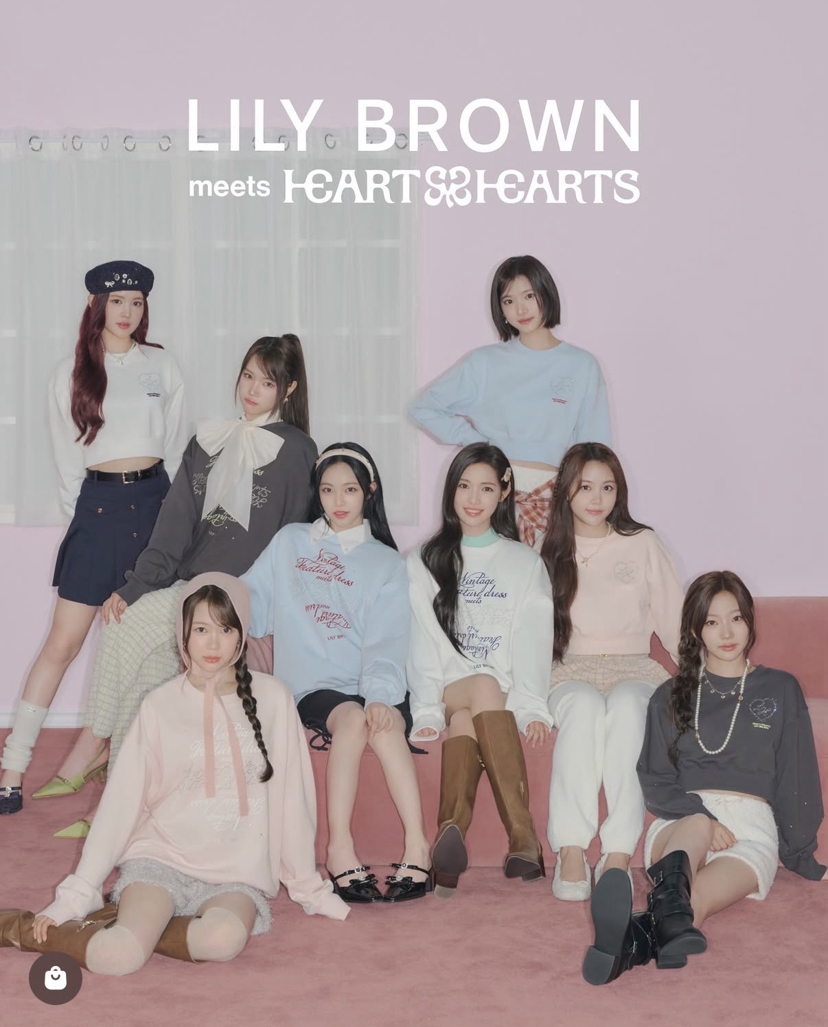 LILY BROWN 代言衣服 藍色長版