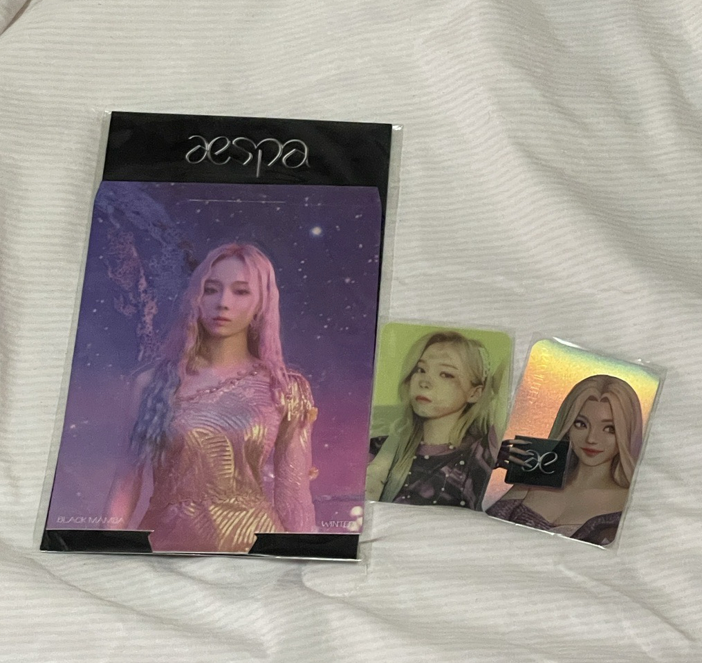 Winter 黑曼巴立牌組含小卡