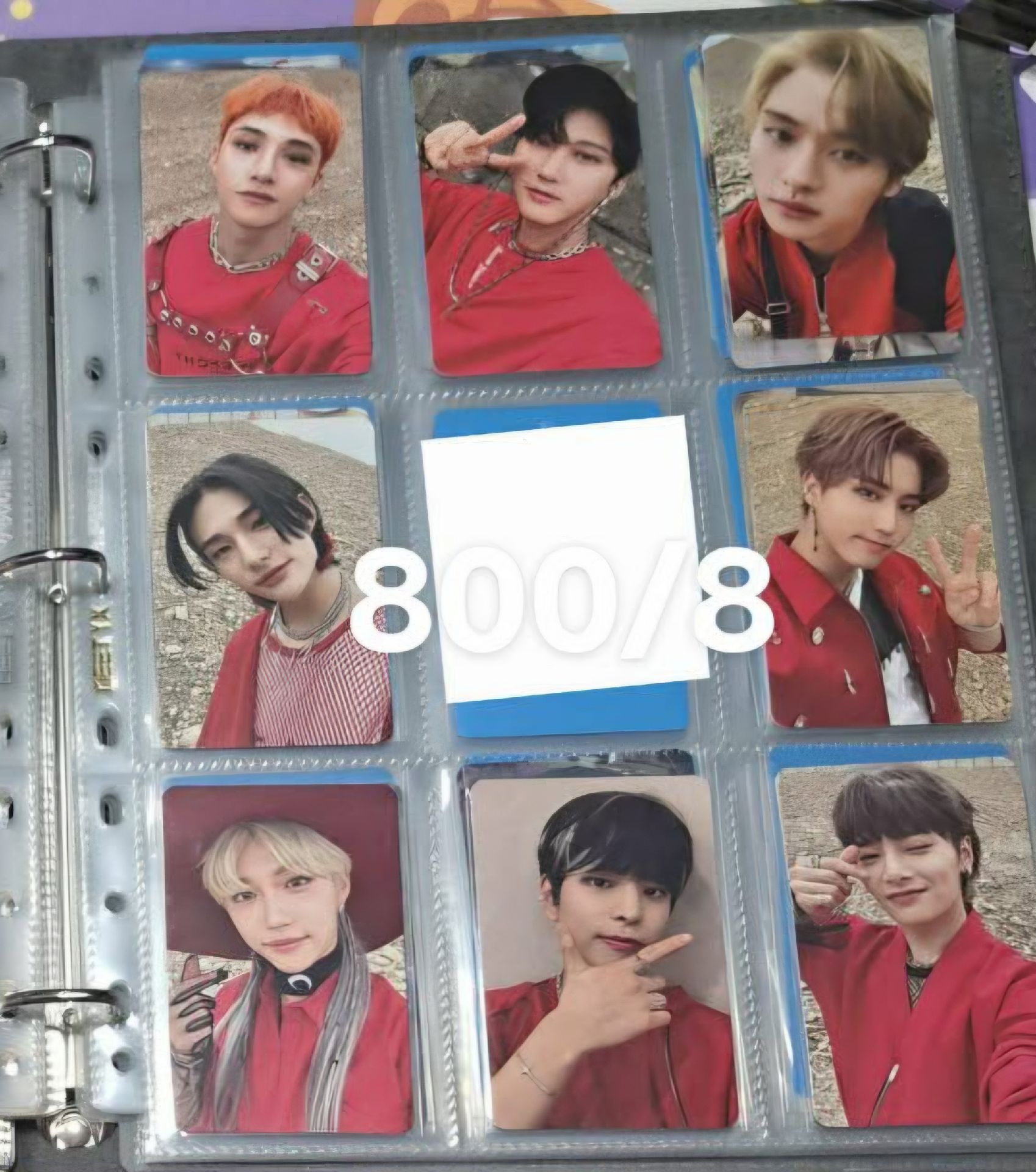 Stray kids NOEASY 8人紅衣