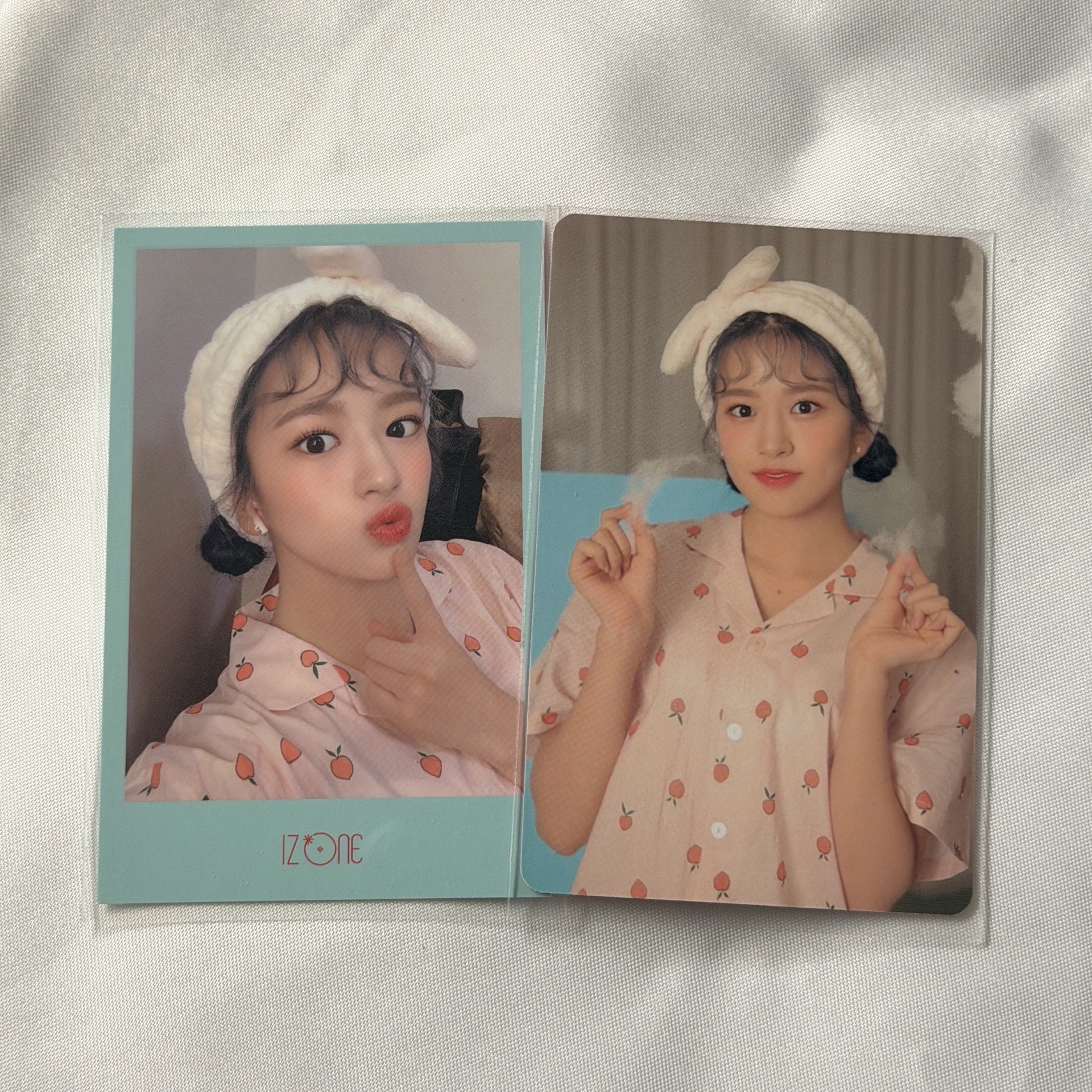 IZ*ONE 秘密日記年曆小卡 睡衣安兩張一組