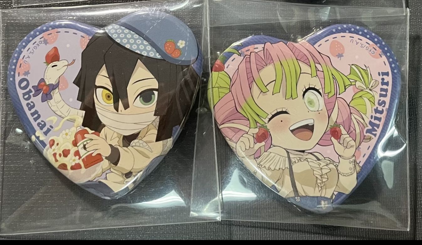 蛇戀 草莓節徽章 蜜璃小芭內