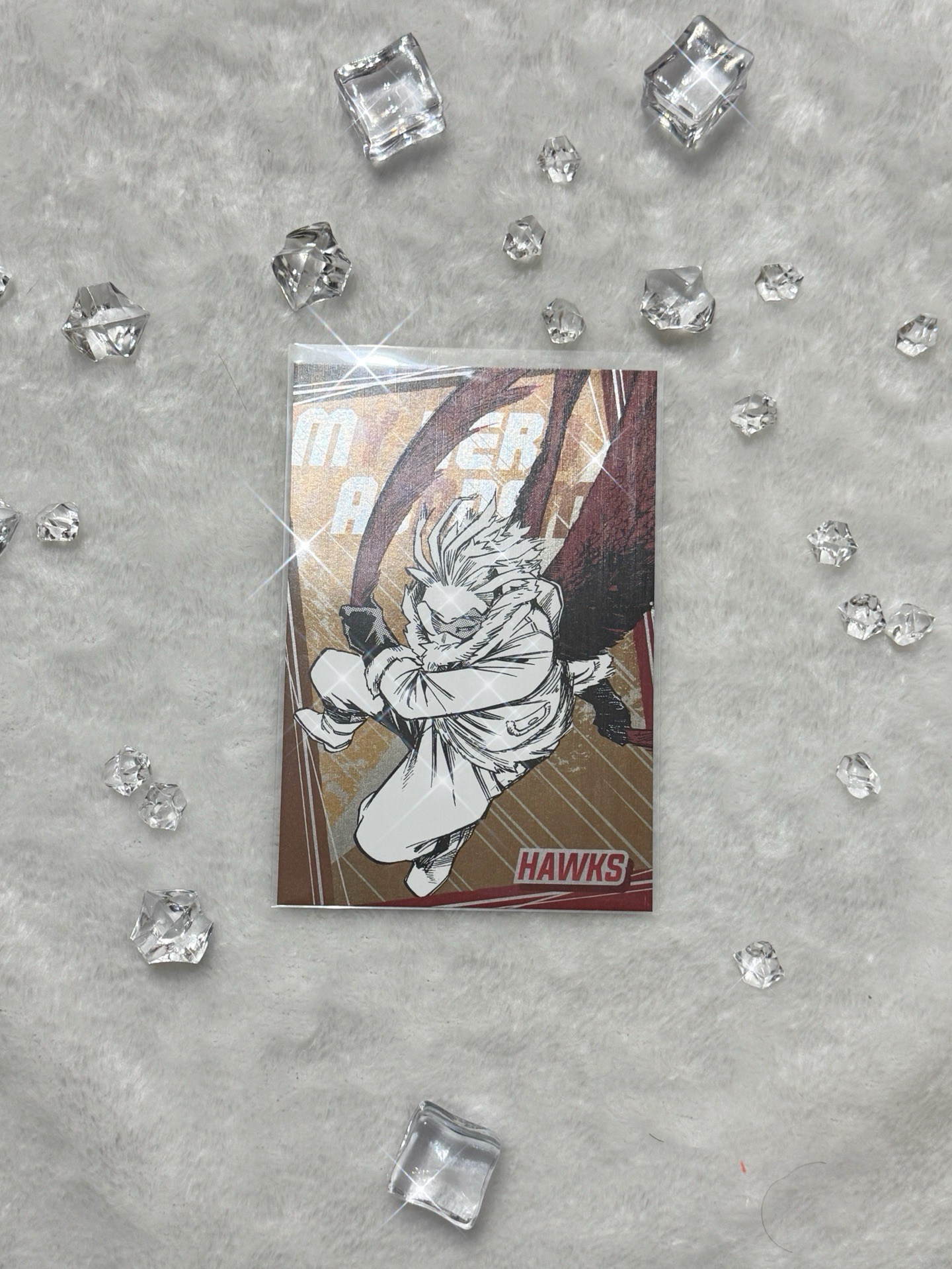 霍克斯 原畫燙金明信片