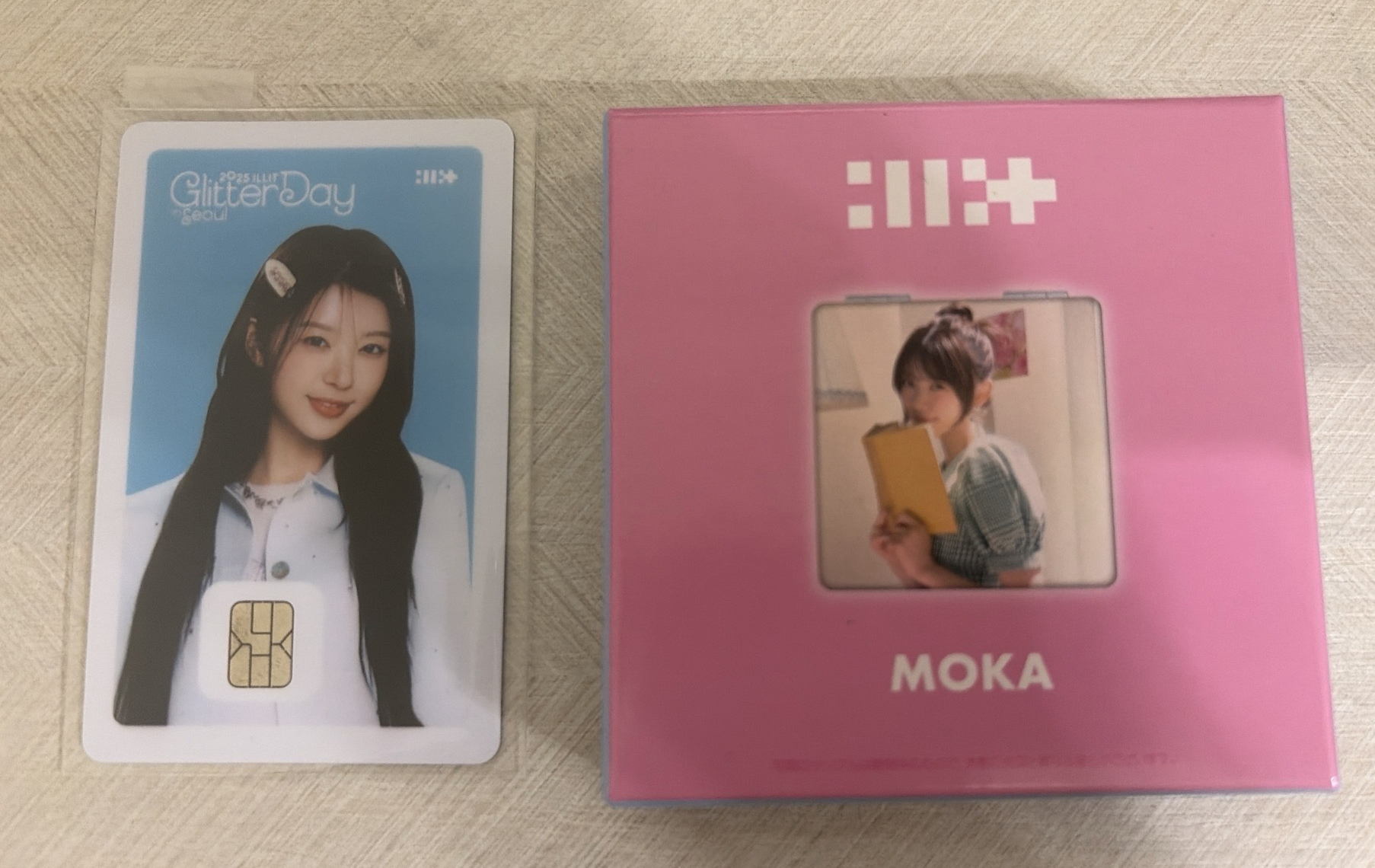 Illit 週邊 沅禧 敏珠 萌花 交通卡 徽章 鏡子