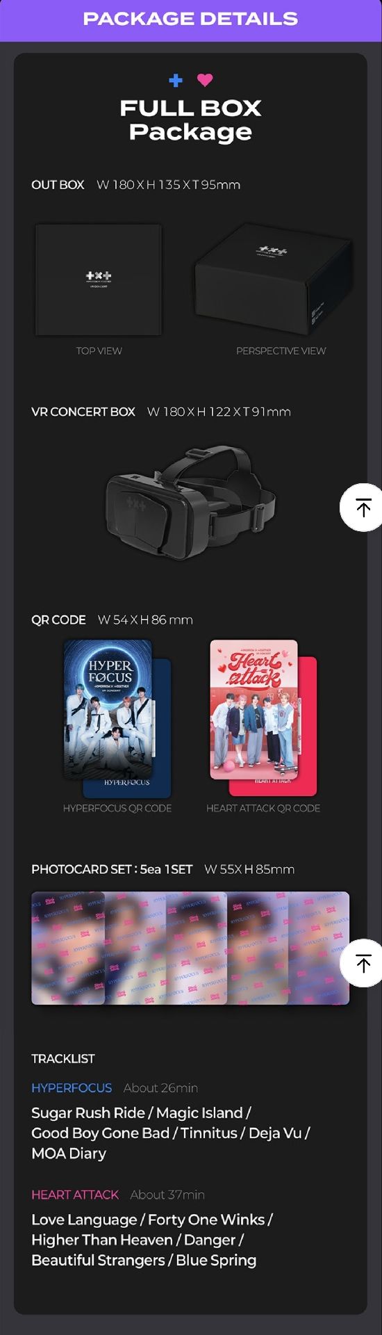 [TOMORROW X TOGETHER VR Concert Box] Full Box Package