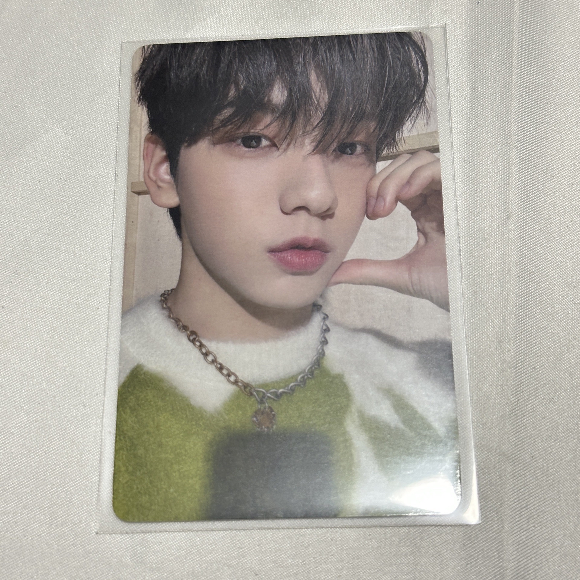 崔秀彬 SWEET 日咖幸運卡 綠毛衣