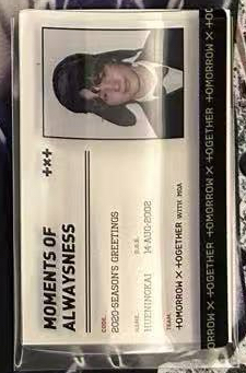 20台歷ID透卡*有彎曲可自行壓平