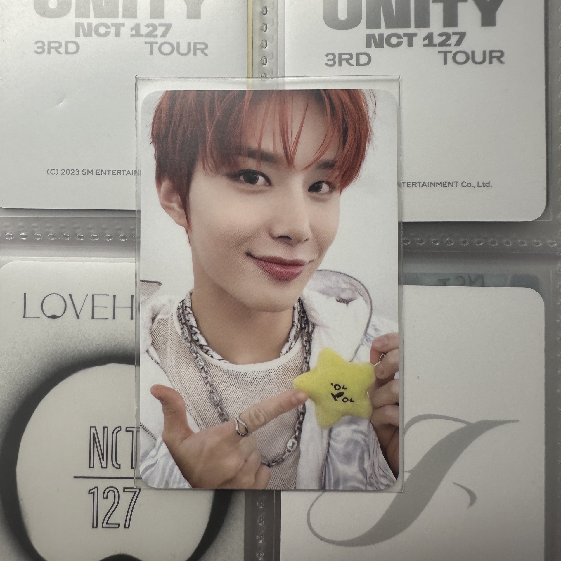 nct127廷祐 三巡黃色海星小卡