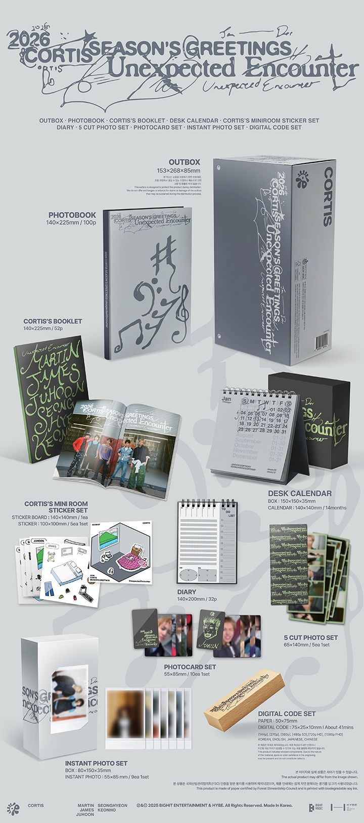 【現貨|含wvs特典】CORTIS |2026年曆組 2026 SEASON GREETINGS