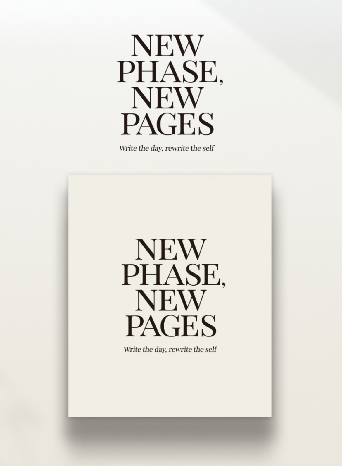 New phase,New pages
