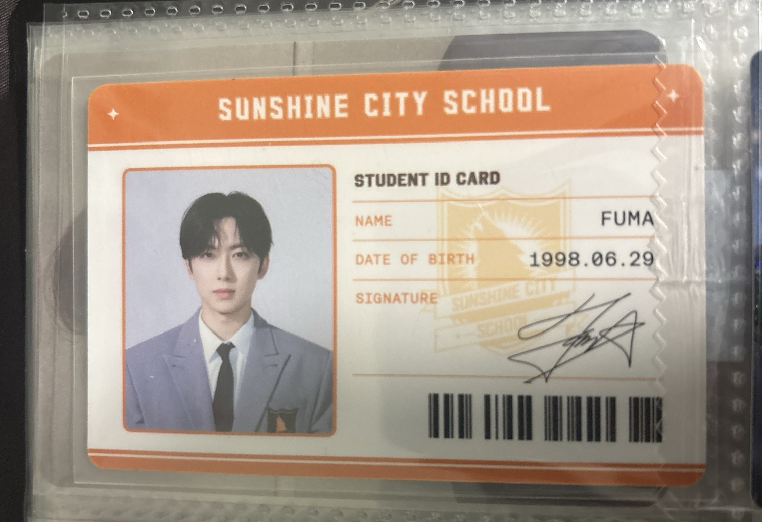 夫馬桑青澀學生證