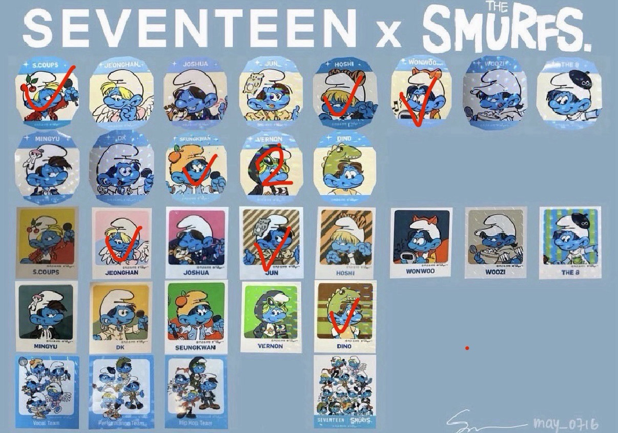 藍精靈聯名貼紙