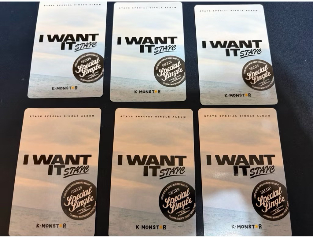 *售Stayc 特別單曲專輯 "I WANT IT" Kmonstar 通路特典小卡 成套 台特