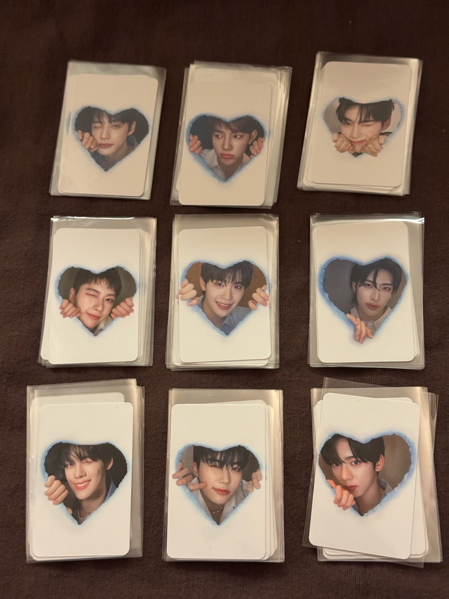 ZB1 MS 愛心相框 銅板價特典卡 九張整套 