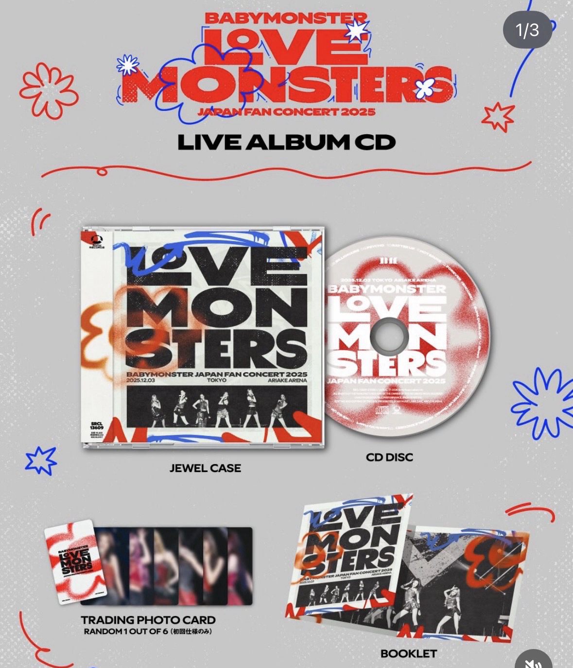 預購 "LOVE MONSTERS" 2025日本FC演唱會藍光（初回限定生產盤/通常盤/CD） 