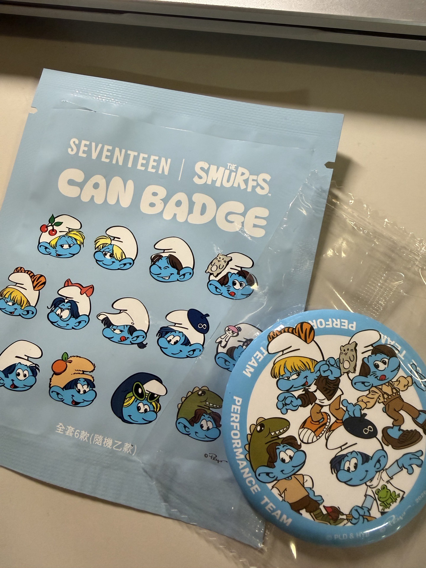 SEVENTEEN x 藍色小精靈  711胸針