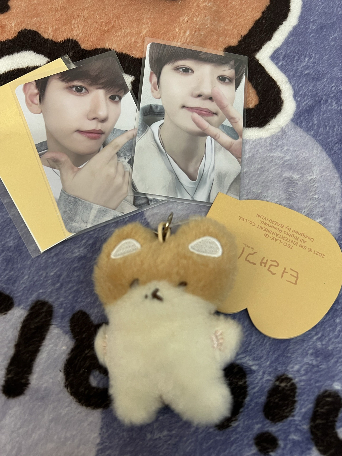 邊伯賢小卡+特萊騎