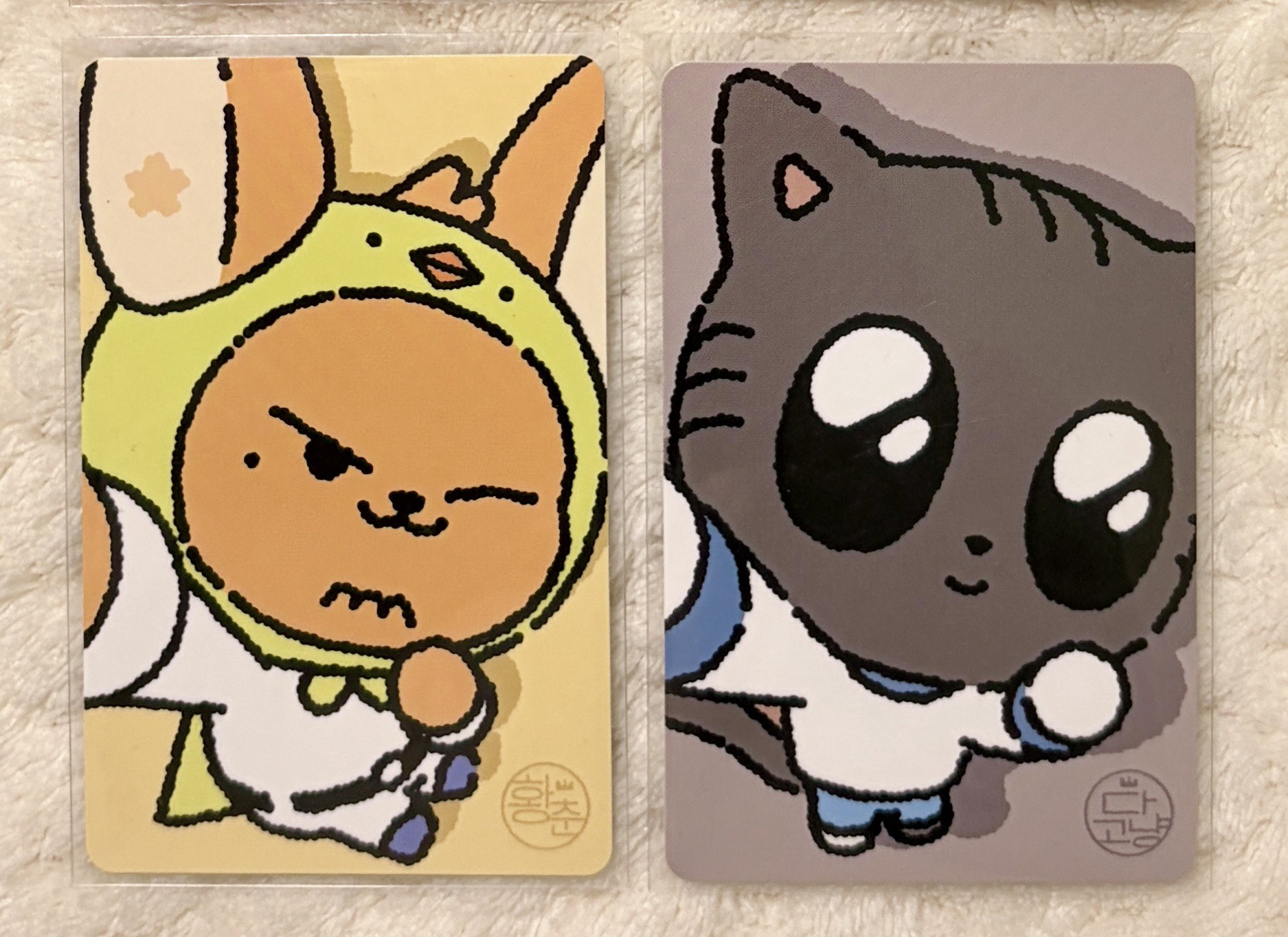 超萌貓兄貓弟自拍小卡