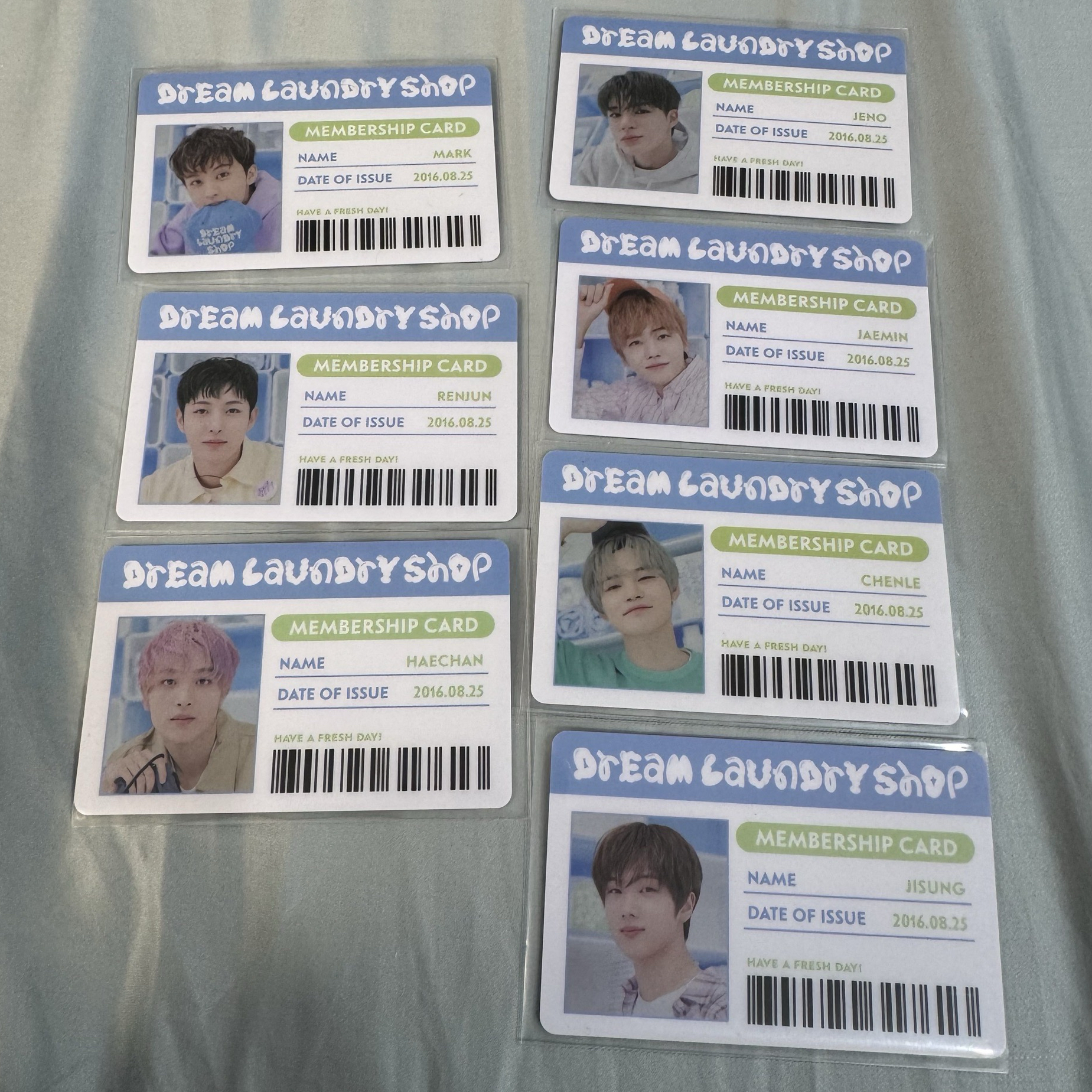 NCT Dream laundry 洗衣房 隨機卡 卡包卡 一期 ID