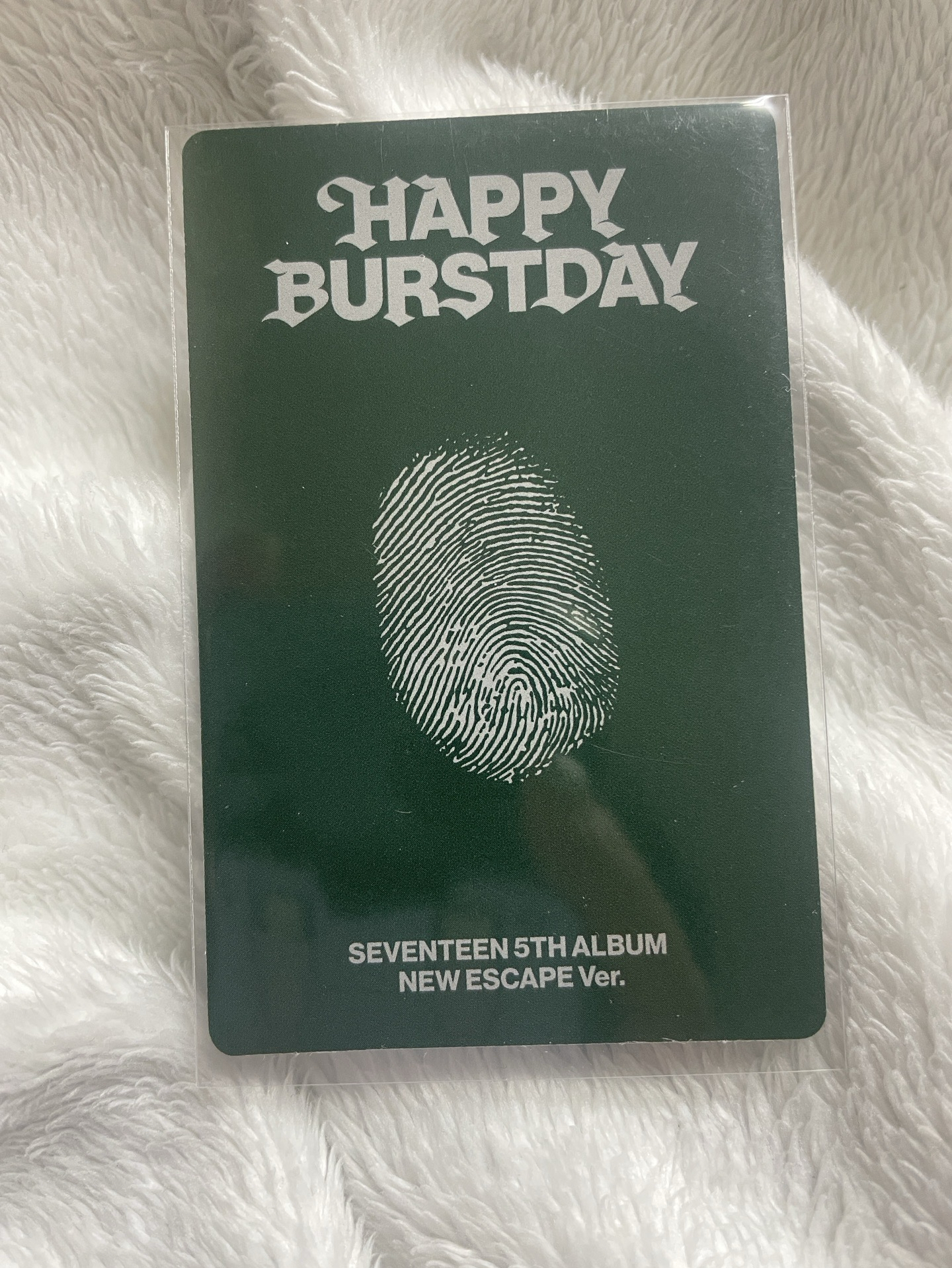 SEVENTEEN 正五專 NEW ESCAPE ver. 專輯卡-圓佑